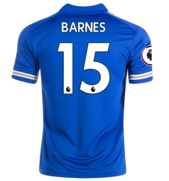 Leicester City Home Kit Soccer Jersey HARVEY BARNES #15 2020/21